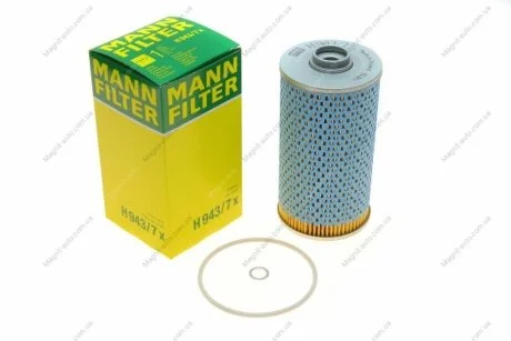 Фільтрующий елемент оливного фільтра MANN H 943/7X