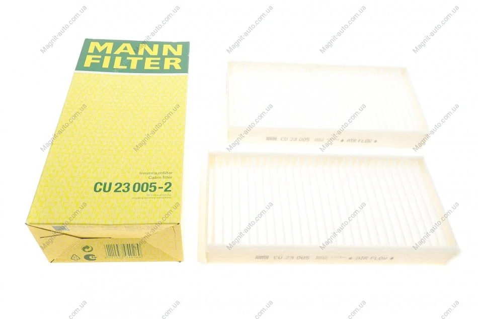 Фільтр салону BMW 2ActiveGranTourerGranCoupe(F44,F45,F46) 214d F45,F46 B37 MANN CU 23005-2 (фото 1)