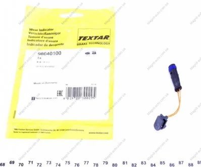 Датчик зноcу колодок TEXTAR 98040100