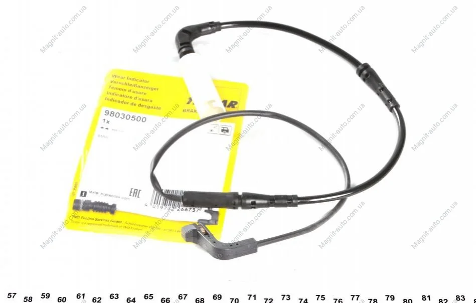 Датчик износа колодок BMW 5(E60)/6(E63) "R "01-10 TEXTAR 98030500 (фото 1)