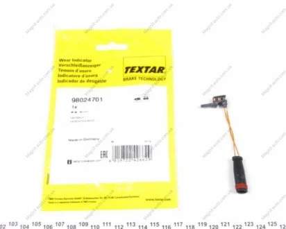 Датчик зноcу колодок TEXTAR 98024701