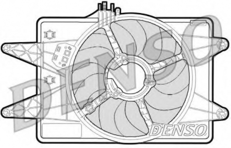 Вентилятор, охлаждение двигателя DENSO DER09024 (фото 1)
