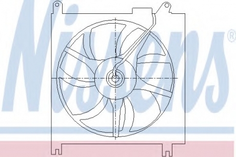 Вентилятор, конденсатор кондиционера NISSENS 85415 (фото 1)