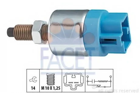 Датчик стоп-сигналу Toyota Prius 1.5 (nhw2_) (03-09) Facet FACET 7.1089