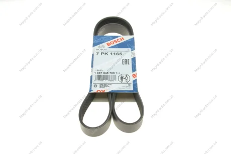 Ремень П-клиновый 7PK1165 BOSCH 1987945709