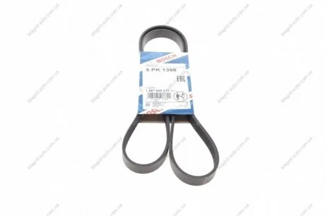 Ремень поликлиновый 5PK1398 BOSCH 1987945711