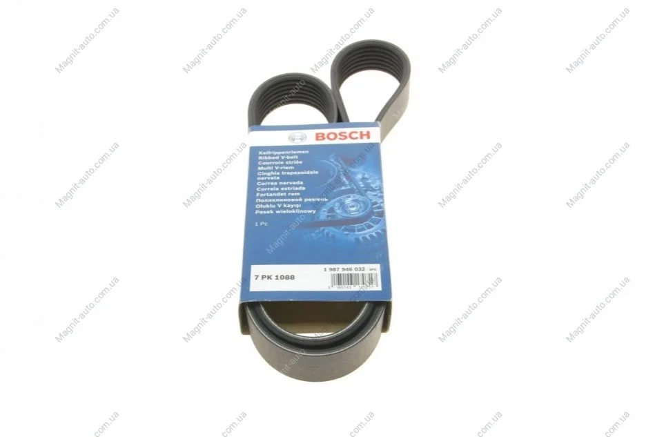 Ремінь поліклиновий 7PK1088 BOSCH 1987946032 (фото 1)