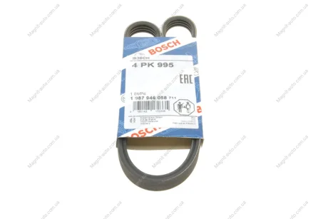 Ремінь П-клиновий 4PK995 BOSCH 1987946058