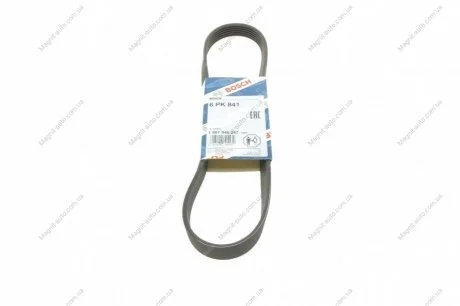 Ремінь поліклиновий 6PK841 BOSCH 1987946247