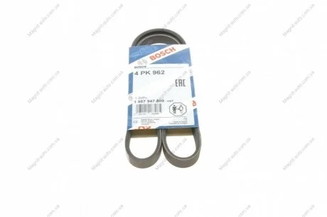 Ремінь П-клиновий 4PK962 BOSCH 1987947809