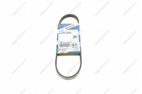 Ремінь П-клиновий 4PK640 BOSCH 1987948330