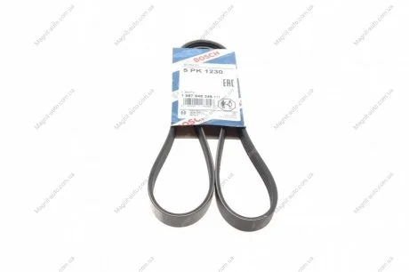 Ремень поликлиновый 5PK1230 BOSCH 1987948348