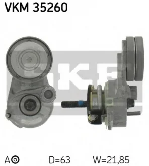 Натягувач ременя CHEVROLET/FIAT/OPEL/SAAB Aveo/Astra/Corsa/Insignia/Vectra/9-5 "1,4/1,8L "98>> SKF VKM35260