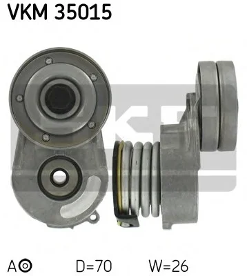 Натяжной ролик поликлинового ремня (произ-во) SKF VKM 35015 (фото 1)