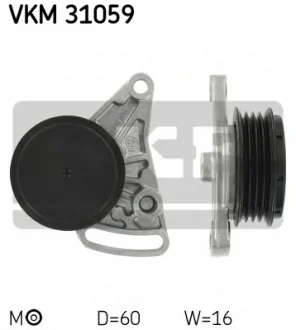 Натяжитель ремня AUDI/SKODA/VW A4/A6/Superb/Passat "1,6/2,0L "94-08 SKF VKM 31059