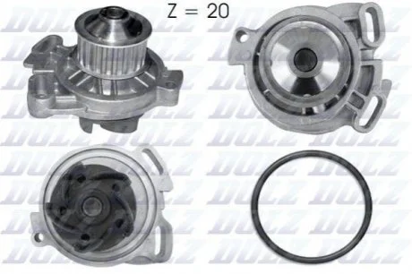 Помпа Dolz AUDI/VOLVO/VW 100/740/LT 28 "2,0-2,4 "75-96 DOLZ A154