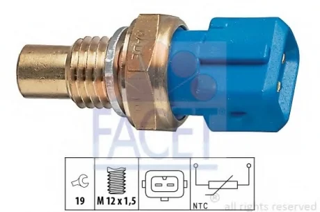 Датчик температури охолоджуючої рідини FACET 7.3194