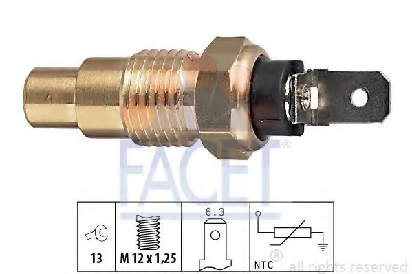 Датчик температуры охлаждающей жидкости FACET 7.3159 (фото 1)
