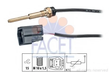 Датчик температури охолоджуючої рідини FACET 7.3289