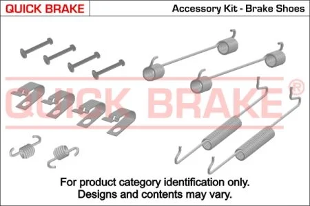 Монтажний к-кт гальмівних колодок QUICK BRAKE 105-0035