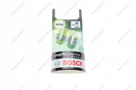 Лампа W5W 12V Longlife Daytime блистер 2 шт. BOSCH 1 987 301 052