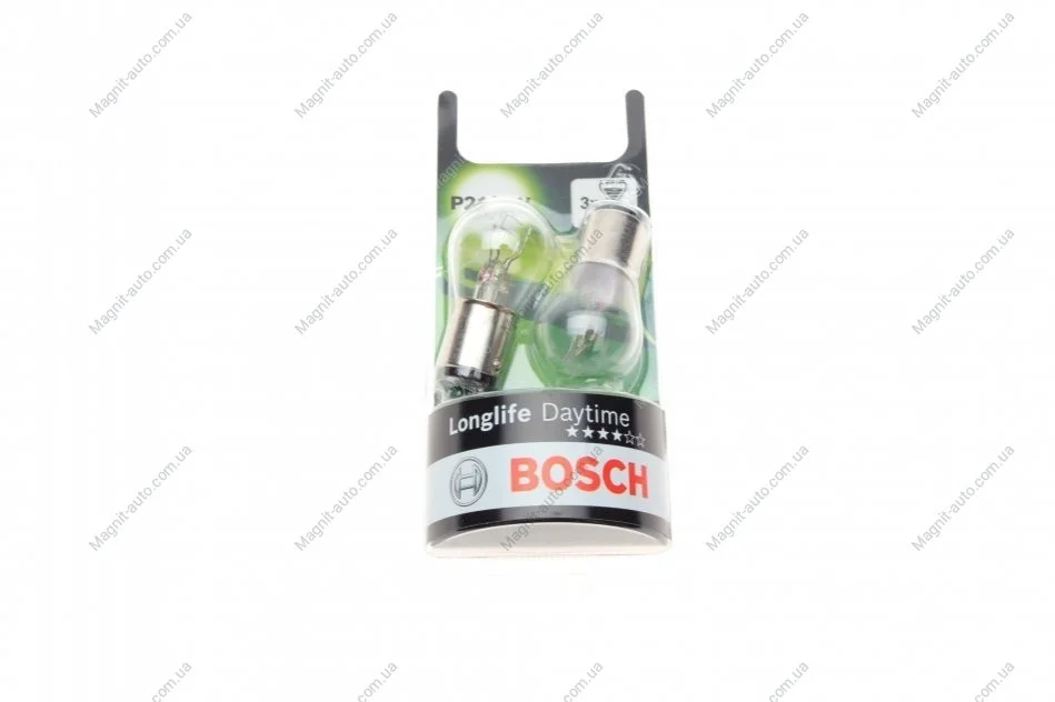 Лампа P21/5W 12V Longlife Daytime блистер 2 шт. - кратн. 20 шт BOSCH 1 987 301 055 (фото 1)
