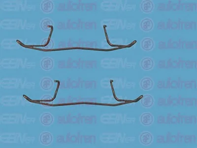 Монтажний набір гальмівних колодок передн VOLVO S60 I, S70, S80 I, V70 II, XC70 I ABARTH 124 SPIDER AUDI 100 C3, 100 C4, 200 C3, A3, A4 B5, A4 B6, A4 B7, A6 C4, A6 C5, A6 C6 1.0-6.0 11.73- AUTOFREN D4 2338A (фото 1)