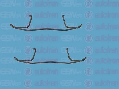 Монтажный к-кт тормозных колодок OCTAVIA/GOLF/A4/A6 91-11 AUTOFREN D4 2338A