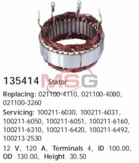 Обмотка генератора CARGO 135414