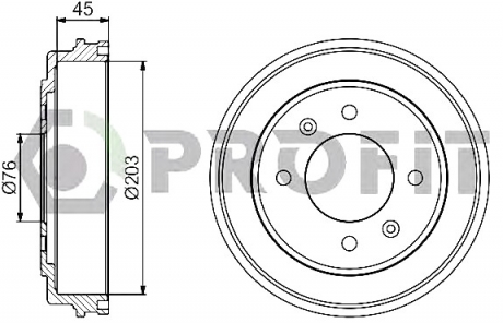 Барабан гальмівний PROFIT 5020-0041