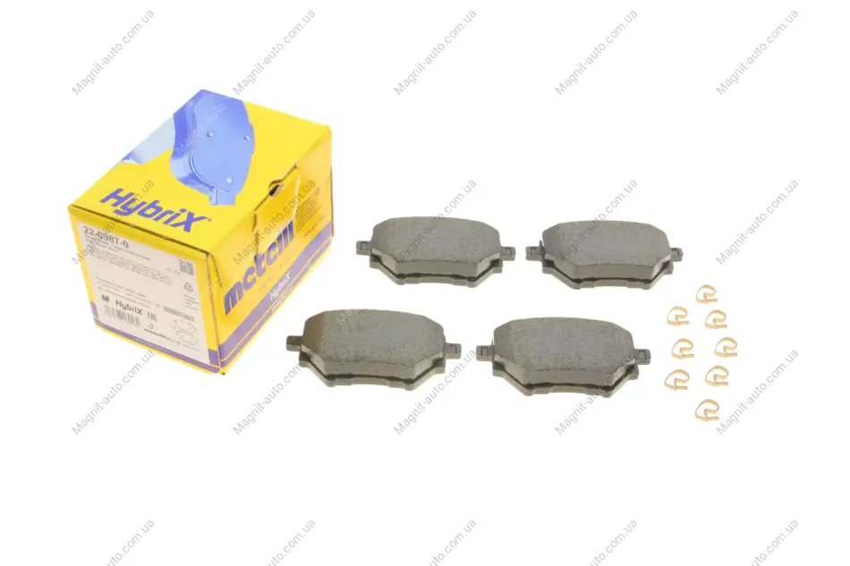 Комплект тормозных колодок (дисковых).) Metelli 22-0987-0 (фото 1)