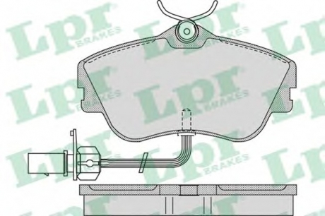 Комплект тормозных колодок, дисковый тормоз LPR 05P977 (фото 1)