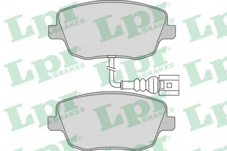 Комплект тормозных колодок, дисковый тормоз LPR 05P973