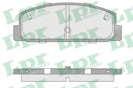 Комплект тормозных колодок, дисковый тормоз LPR 05P876 (фото 1)