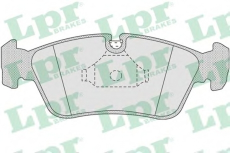 Комплект тормозных колодок, дисковый тормоз LPR 05P757 (фото 1)