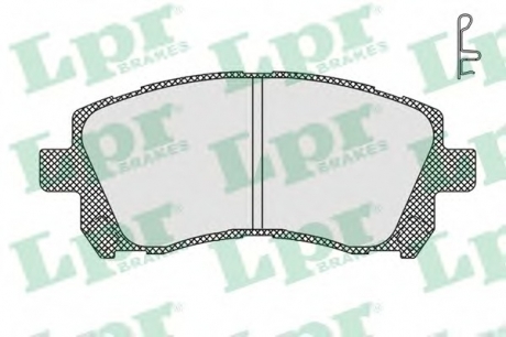 Комплект тормозных колодок, дисковый тормоз LPR 05P713 (фото 1)
