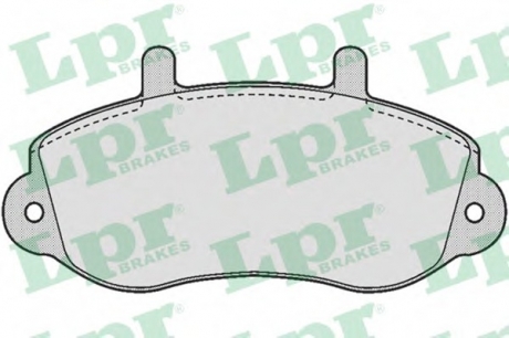 Комплект тормозных колодок, дисковый тормоз LPR 05P663 (фото 1)