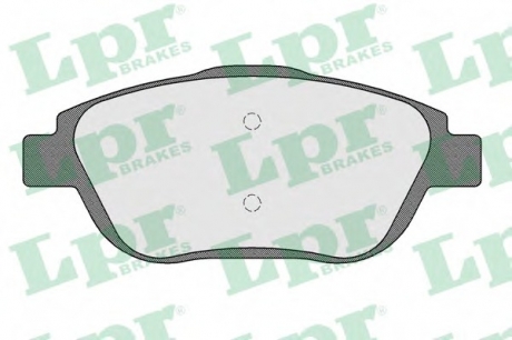 Комплект тормозных колодок, дисковый тормоз LPR 05P1590 (фото 1)