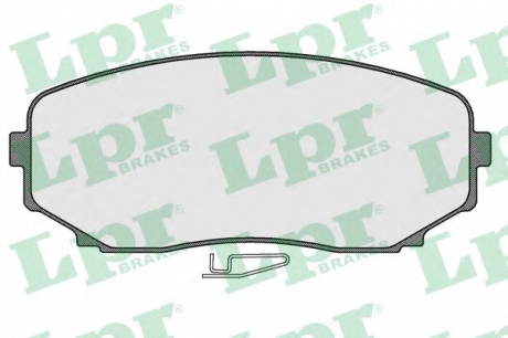 Комплект тормозных колодок, дисковый тормоз LPR 05P1573 (фото 1)