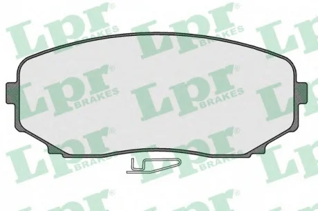 Комплект тормозных колодок из 4 шт. дисков LPR 05P1573