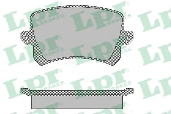 Колодки гальмівні дискові задні Audi Q3 (11-18)/ VW CC B7, Passat (B6,B7), Tiguan (07-) LPR 05P1390 (фото 1)