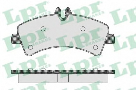 Комплект тормозных колодок, дисковый тормоз LPR 05P1294 (фото 1)