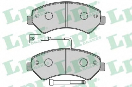 Комплект тормозных колодок, дисковый тормоз LPR 05P1288 (фото 1)