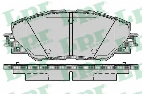 Колодки тормозные дисковые передние Toyota Prius (11-), Rav 4 (III,IV) LPR 05P1282