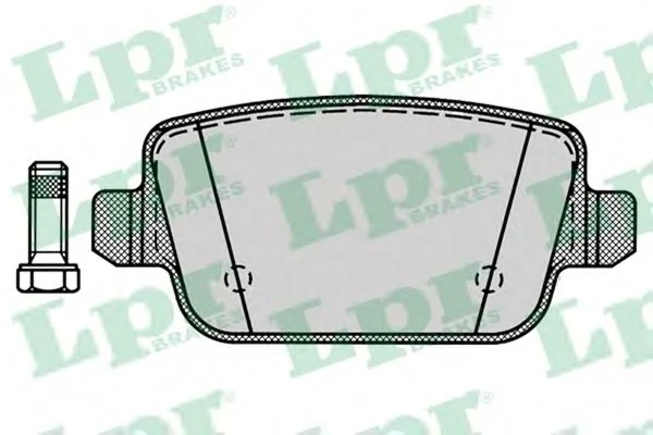 Колодки гальмівні дискові задні (+ болти) Ford Kuga I, Mondeo IV/ Land Rover Freelander 2/ Volvo XC70 II LPR 05P1272 (фото 1)