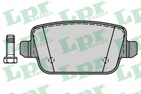 Комплект тормозных колодок, дисковый тормоз LPR 05P1272 (фото 1)