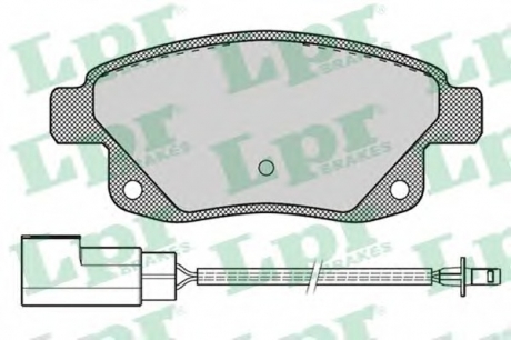 Комплект тормозных колодок, дисковый тормоз LPR 05P1261 (фото 1)