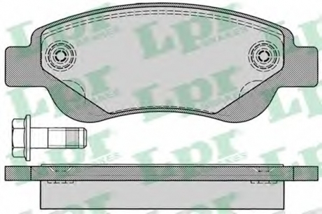 Комплект тормозных колодок, дисковый тормоз LPR 05P1235 (фото 1)