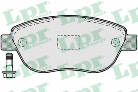Комплект тормозных колодок, дисковый тормоз LPR 05P1192 (фото 1)