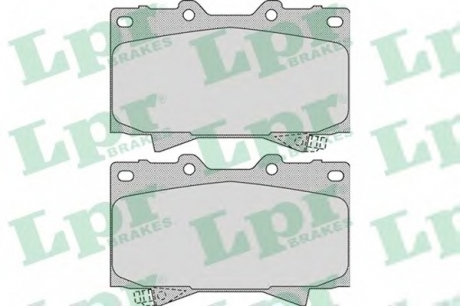 Комплект тормозных колодок, дисковый тормоз LPR 05P1050 (фото 1)